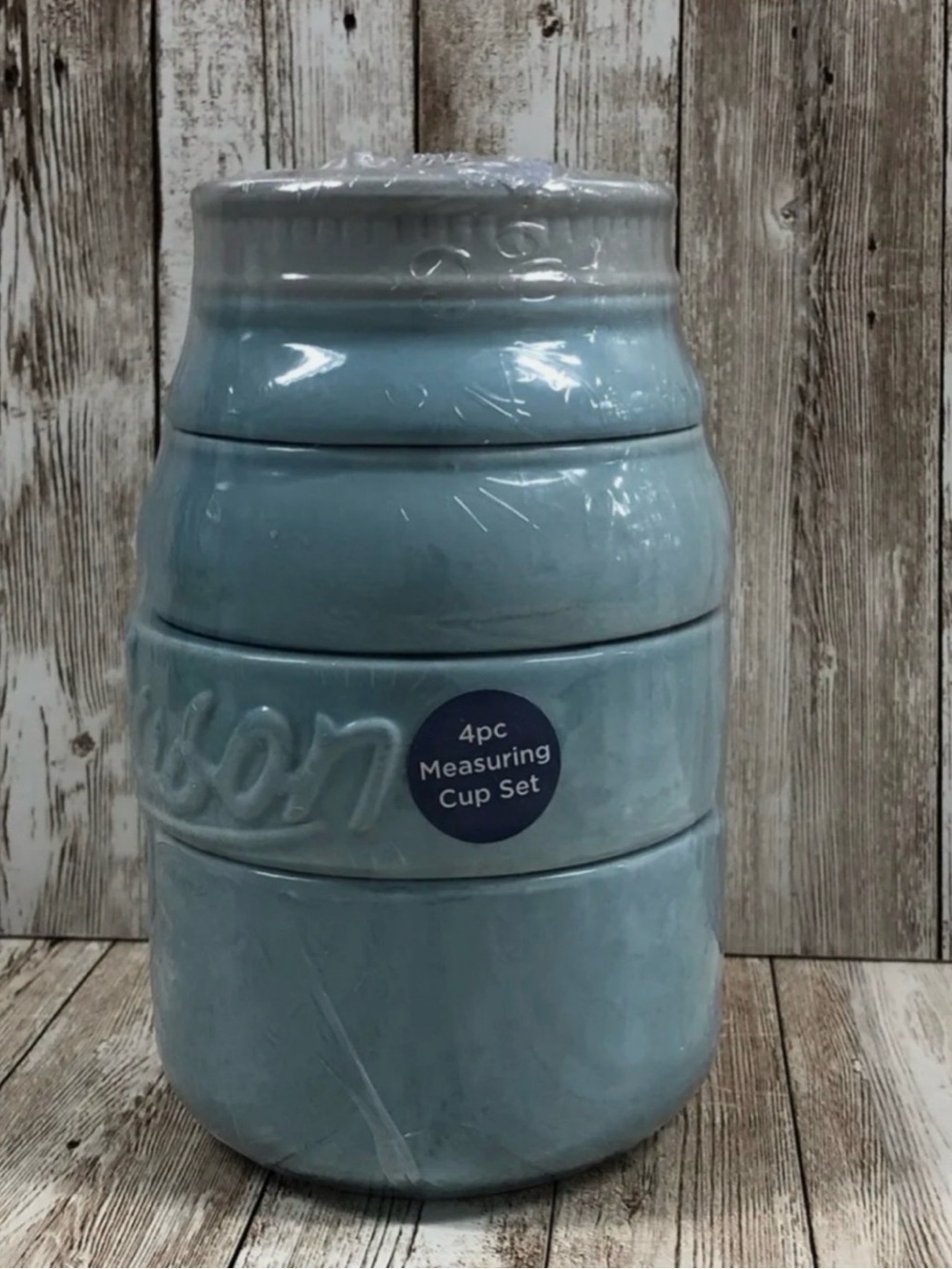 Mason Jar Stackable Measuring Cup Set